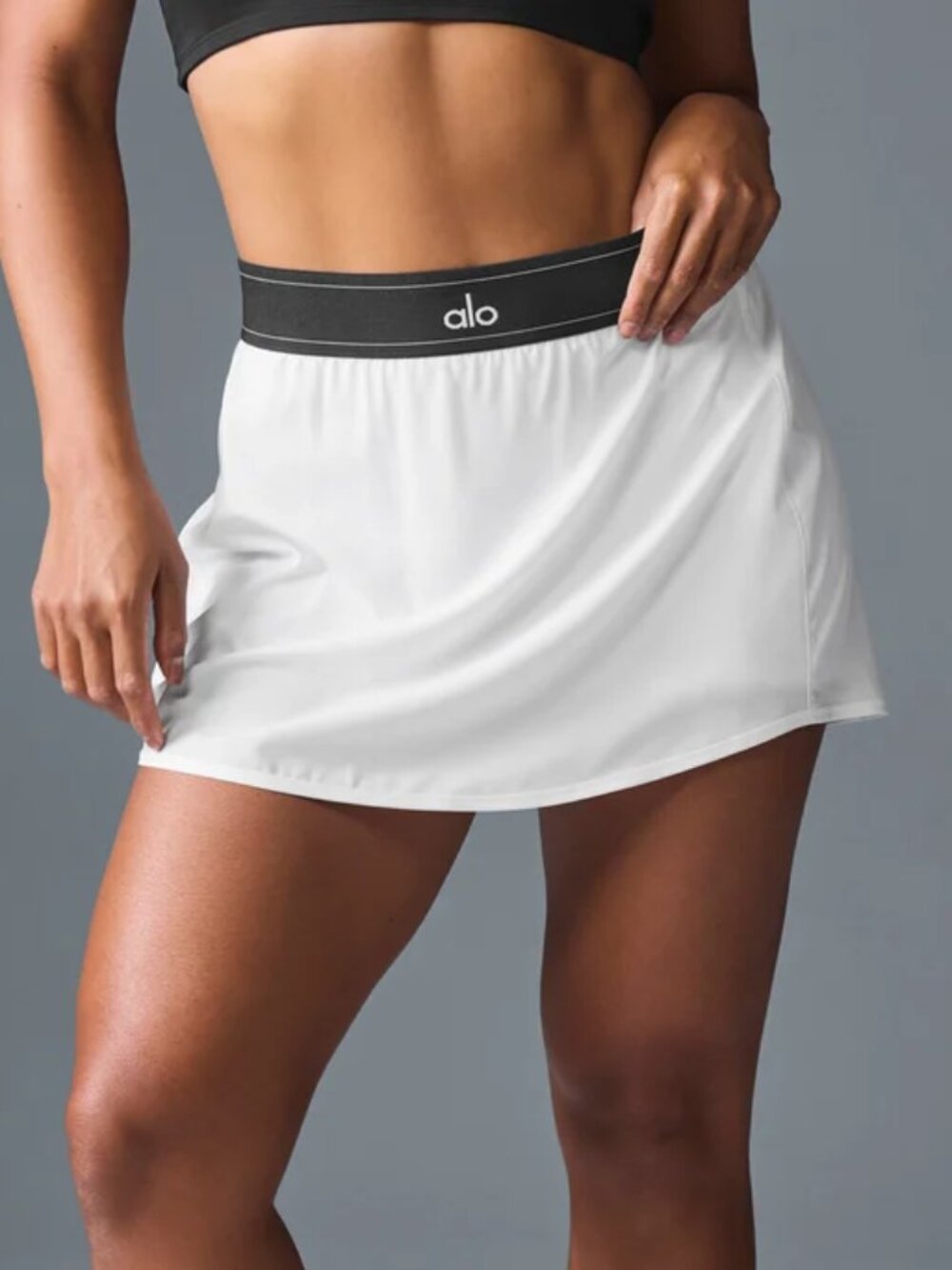 🦢ALO Yoga Brand New☀️White Match Point Tennis Skirt - Picture 8 of 9